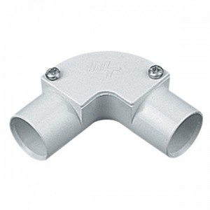 Marshall Tufflex MIE2WH White Round PVC-U Conduit Inspection Elbow Diameter Ø: 20mm
