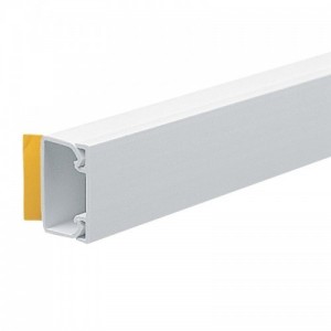 Marshall Tufflex MMT2SFWH White PVC-U Self-Adhesive Mini Trunking Length Height: 25mm | Width: 16mm | Length: 3m