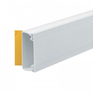 Marshall Tufflex MMT3SFWH White PVC-U Self-Adhesive Mini Trunking Length Height: 38mm | Width: 16mm | Length: 3m