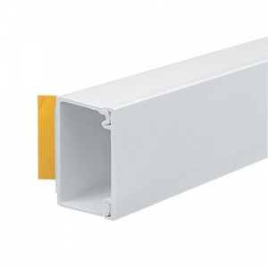 Marshall Tufflex MMT4SFWH White PVC-U Self-Adhesive Mini Trunking Length Height: 38mm | Width: 25mm | Length: 3m