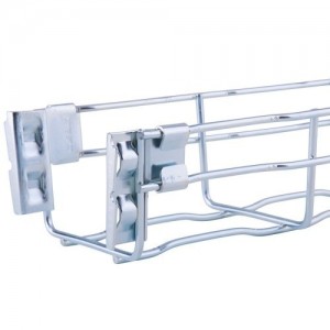 Marshall Tufflex MT2/7248 Electro-Zinc Ripple Design Fast-Coupling Wire Basket Tray Length Width: 100mm | Height: 65mm : Length: 3m