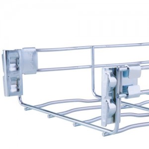 Marshall Tufflex MT2/7250 Electro-Zinc Ripple Design Fast-Coupling Wire Basket Tray Length Width: 200mm | Height: 65mm : Length: 3m