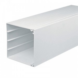 Marshall Tufflex MTRS150WH Maxi White Commercial Trunking Length With Lid Height: 150mm | Depth: 150mm | Length: 3m