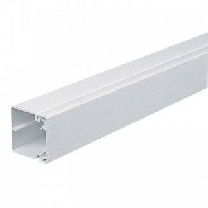 Marshall Tufflex MTRS50WH Maxi White Commercial Trunking Length With Lid Height: 50mm | Depth: 50mm | Length: 3m
