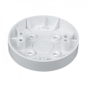 Marshall Tufflex TCR2WH White PVC-U Mini Trunking Ceiling Rose Adaptor With Knockouts for MMT1 & MMT2 Trunking Lengths Dia Ø: 81mm | Depth: 12mm