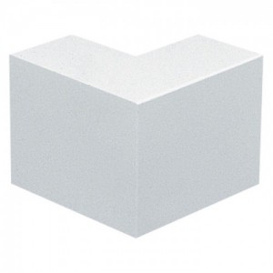 Marshall Tufflex TEB1WH White PVC-U MMT1 Mini Trunking Square External Bend Height: 16mm | Width: 16mm