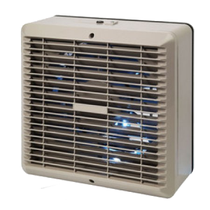 Manrose COMG150A Commercial Series Grey Window Automatic Fan With Internal Thermo-Activated Shutters IP20 240V