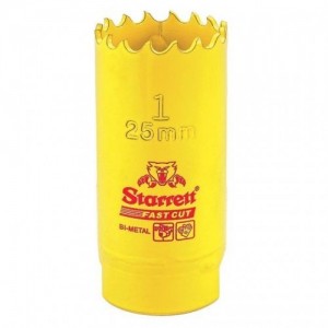 Starrett FCH0100 Fast Cut Yellow Bi-Metal Holesaw DiaØ: 25mm