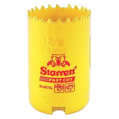 Starrett FCH0138 Fast Cut Yellow Bi-Metal Holesaw DiaØ: 35mm