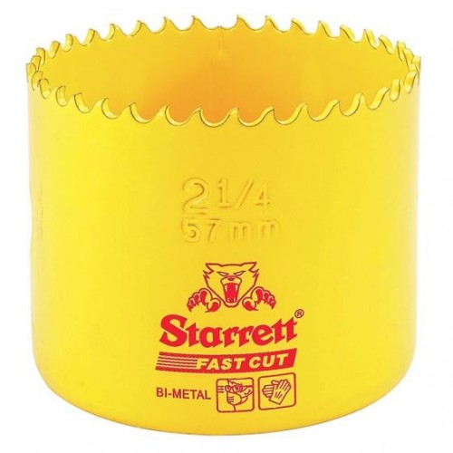 Starrett FCH0214 Fast Cut Yellow Bi-Metal Holesaw DiaØ: 57mm