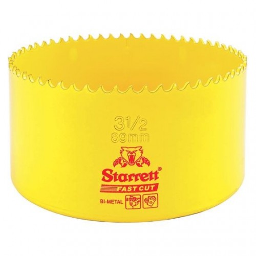 Starrett FCH0312 Fast Cut Yellow Bi-Metal Holesaw DiaØ: 89mm