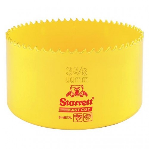 Starrett FCH0338 Fast Cut Yellow Bi-Metal Holesaw DiaØ: 86mm