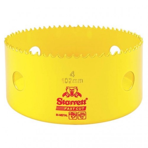 Starrett FCH0400 Fast Cut Yellow Bi-Metal Holesaw DiaØ: 102mm