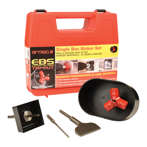 Armeg EBS.TC.SET Tri-Cut Single Box Sinking Set