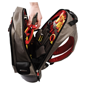 CK Tools MA2635 Magma Black Technicians Rucksack Plus With Red Trim
