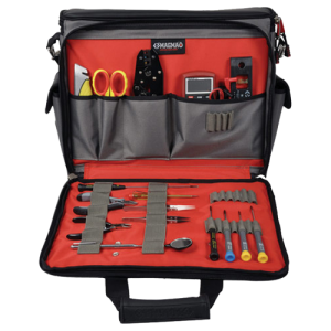 CK Tools MA2630 Magma Black Technicians Tool Case With Red Trim