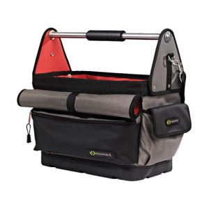 CK Tools MA2634 Magma Black Technicians Tote With Red Trim Width: 490mm x Depth: 290mm x Height: 440mm