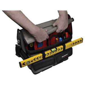 CK Tools MA2634 Magma Black Technicians Tote With Red Trim Width: 490mm x Depth: 290mm x Height: 440mm