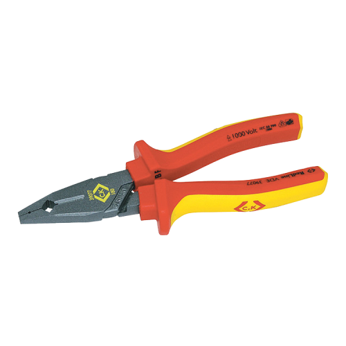 CK Tools T39077-180 Redline VDE Insulated Electricians Pliers With Tapered Nose Length: 180mm 1000V