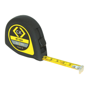 CK Tools T344210 Softech ABS Plastic Metric/Imperial Locking Tape Measure With Recoil Length: 3m / 10ft