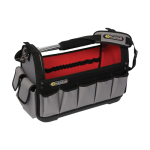 CK Tools MA2636 Magma Black Open Tool Tote With Red Trim Width: 520mm x Depth: 280mm x Height: 350mm