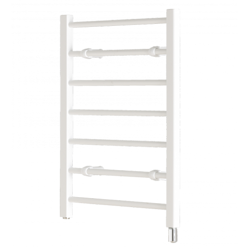 Creda Heating 056917 CLR7W CLR Series White Steel 7 Rail Fluid Filled Flat Ladder Style Electric Towel Rail - Requires Timer 120W