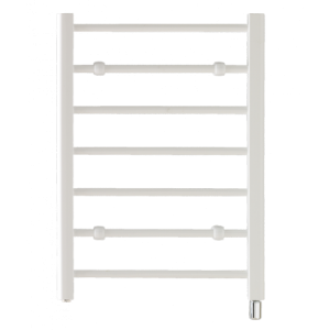 Creda Heating 056917 CLR7W CLR Series White Steel 7 Rail Fluid Filled Flat Ladder Style Electric Towel Rail - Requires Timer 120W