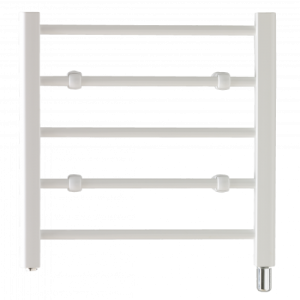 Creda Heating 056931 CLR5W CLR Series White Steel 5 Rail Fluid Filled Flat Ladder Style Electric Towel Rail - Requires Timer 100W