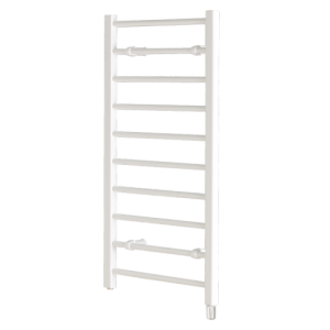 Creda Heating 056894 CLR10W CLR Series White Steel 10 Rail Fluid Filled Flat Ladder Style Electric Towel Rail - Requires Timer 175W