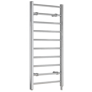 Creda Heating 056900 CLR10C CLR Series Chrome 10 Rail Fluid Filled Flat Ladder Style Electric Towel Rail - Requires Timer 120W