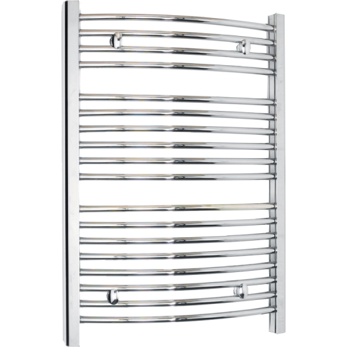 Dimplex TDTR350C TDTR Series Chrome Curved Fluid Filled Ladder Style Electric Towel Rail With Temperature Limiter & Mounting Kit IPX5 250W