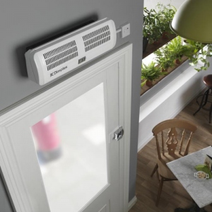 Dimplex AC3N AC Series White Overdoor Warm Air Curtain With Full Heat + Half Heat + Fan Only Controls - Suitable For Single Doorways IP21 3000W