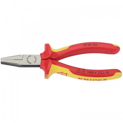 Draper 31968 Knipex VDE Fully Insulated Flat Nose Pliers Length: 160mm 1000V Draper 31968 Knipex VDE Fully Insulated Flat Nose Pliers Length: 160mm 1000V