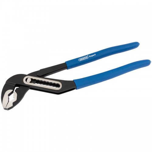 Draper 84445 Expert Steel Heavy Duty Waterpump Pliers With PVC Handles Length: 250mm | Capacity: 53mm