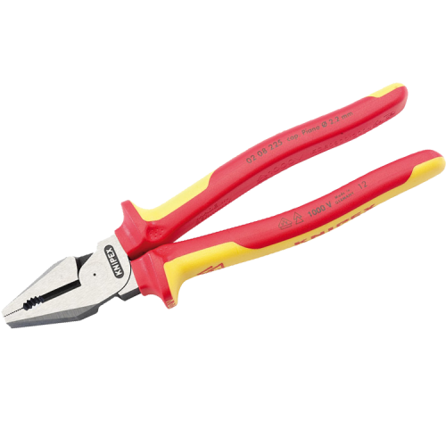 Draper 32018 Knipex VDE Fully Insulated High Leverage Combination Pliers Length: 225mm 1000V Draper 32018 Knipex VDE Fully Insulated High Leverage Combination Pliers Length: 225mm 1000V