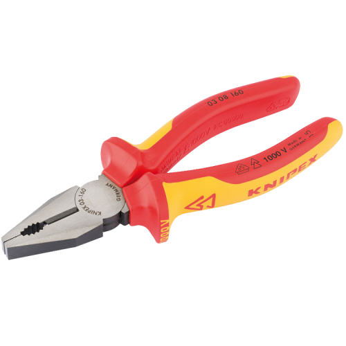 Draper 32019 Knipex VDE Fully Insulated Combination Pliers Length: 160mm 1000V Draper 32019 Knipex VDE Fully Insulated Combination Pliers Length: 160mm 1000V
