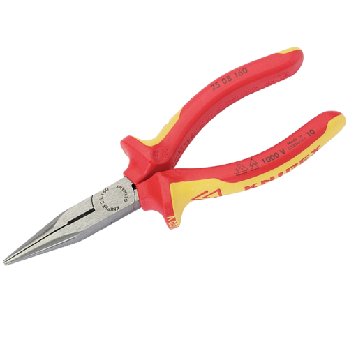 Draper 31944 Knipex VDE Fully Insulated Long Nose Pliers Length: 160mm 1000V Draper 31944 Knipex VDE Fully Insulated Long Nose Pliers Length: 160mm 1000V