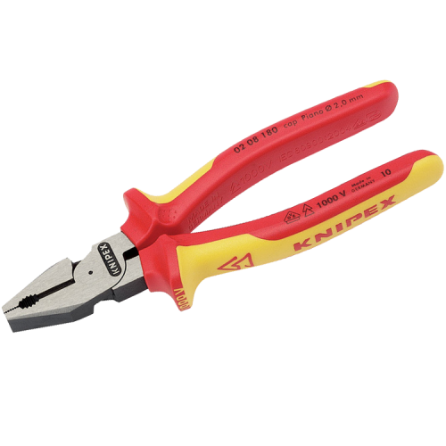 Draper 32015 Knipex VDE Fully Insulated High Leverage Combination Pliers Length: 180mm 1000V Draper 32015 Knipex VDE Fully Insulated High Leverage Combination Pliers Length: 180mm 1000V