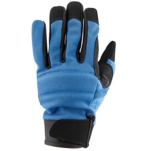 Draper 71111 Blue / Black Spandex Work Glove Adjustable With Adjustable Hook & Loop Cuff Size: Large / 9