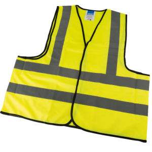 Draper 73742 Yellow Polyester High Visibility Waistcoat With Reflective Strips Size: Xtra-Large