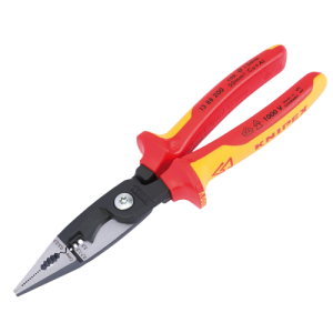 Draper 80803 Knipex VDE Fully Insulated Electrician Universal Installation Pliers With 6 Functions Length: 200mm 1000V