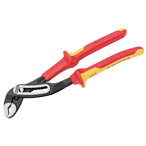 Draper 32013 Knipex VDE Fully Insulated Waterpump Pliers Length: 250mm 1000V Draper 32013 Knipex VDE Fully Insulated Waterpump Pliers Length: 250mm 1000V