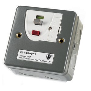 Timeguard RCD16MLN Metal RCD Fused Latching Connection Unit