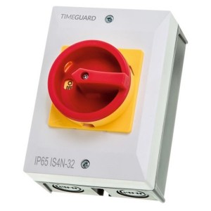 Timeguard IS4N-32 Weathersafe 4P Isolator Rotary IP65 Switch 32A