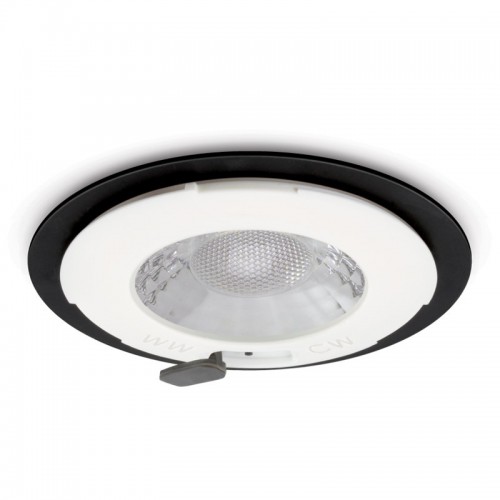 JCC Lighting JC1001/NB V50 Two Colour Selectable Round Dimmable Fixed Fire-Rated LED Downlight Supplied Without Bezel IP65 6W 700Lm 240V