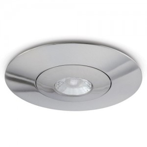 JCC Lighting JC1003/BN V50 Brushed Nickel Round Fixed Converter Plate - Suitable For 80mm - 120mm Cut-Outs
