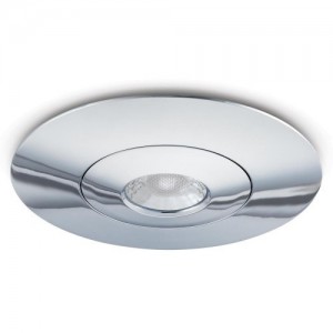 JCC Lighting JC1003/CH V50 Chrome Round Fixed Converter Plate - Suitable For 80mm - 120mm Cut-Outs