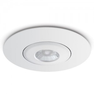 JCC Lighting JC1003/WH V50 White Round Fixed Converter Plate - Suitable For 80mm - 120mm Cut-Outs