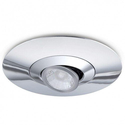 JCC Lighting JC1004/CH V50 Chrome Round Adjustable Converter Plate - Suitable For 80mm - 120mm Cut-Outs