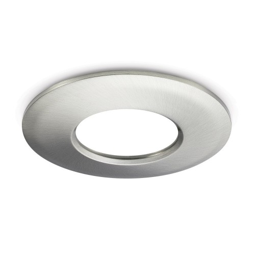 JCC Lighting JC1006/BN Brushed Nickel Die-Cast Aluminium Round Bezel For V50 Fire-Rated LED Downlights Dia Ø: 84mm